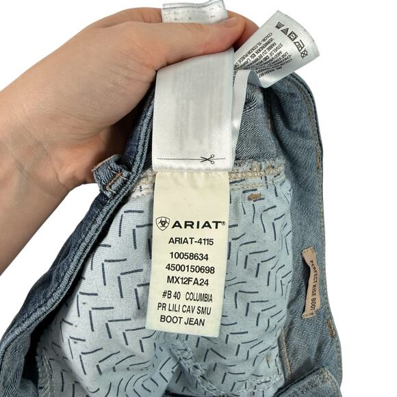 Ariat REAL Perfect Rise Boot Jeans Western Country Rodeo Cowgirl Womens 28 - Picture 9 of 9